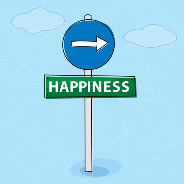 通往幸福之路 — 图库矢量图片