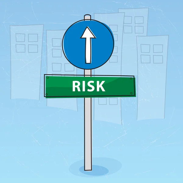Signo de riesgo — Vector de stock