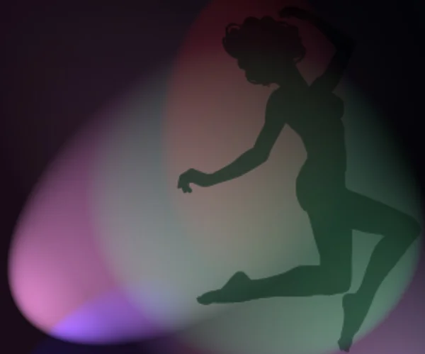 Forma de bailarina disco en color rosa —  Fotos de Stock