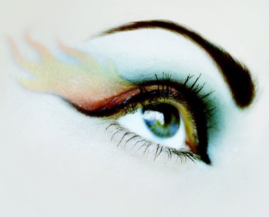 Beautiful woman eyes clipart