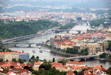 Prague's bridges clipart