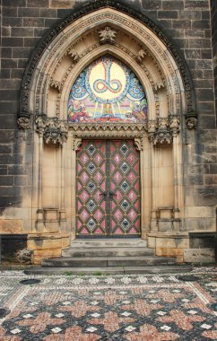 Church gothic door clipart
