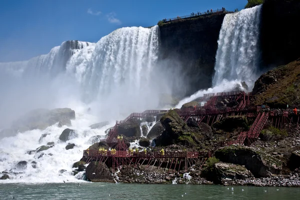 Niagara falls, Amerikaanse zijde Rechtenvrije Stockfoto's