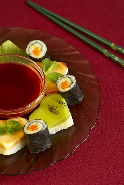 Sushi vegetariano — Fotografia de Stock