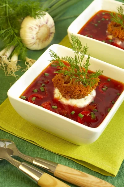 Borsch soup — Stock Photo, Image