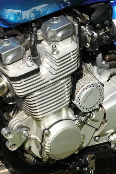 Side view of an engine of motorcycle — Stock Photo, Image
