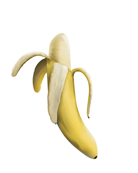 Пилинг-банан — стоковое фото