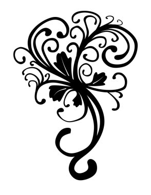 Vines Floral Motif clipart