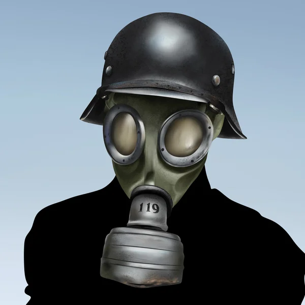Maschera di gas tedesca WW2 Foto Stock Royalty Free