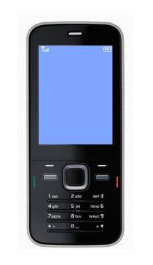 Mobile Phone on white. XXL clipart