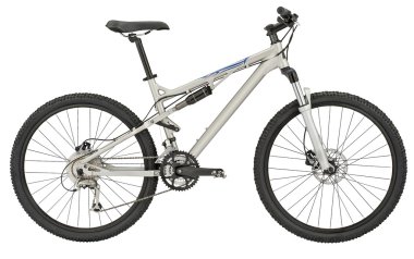 Sport silver bicycle with Clipping Path! clipart