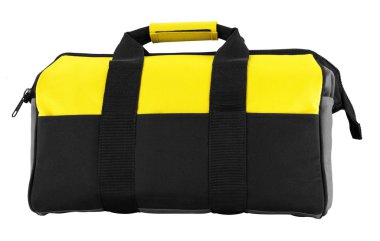 Standing Yellow-Black Toolbox clipart