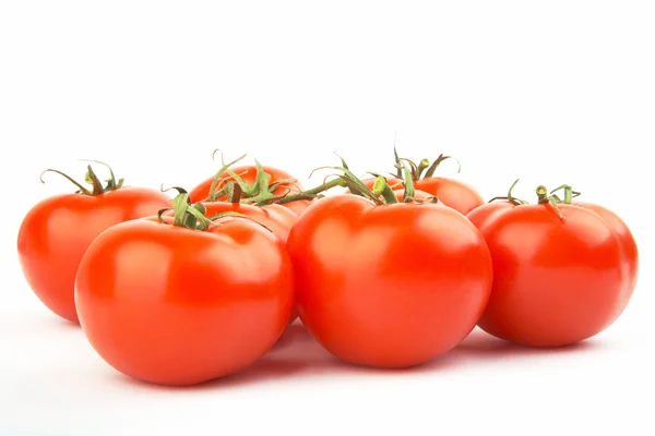 ジューシーな熟した赤いトマトのセットです。xxl 通常 — ストック写真