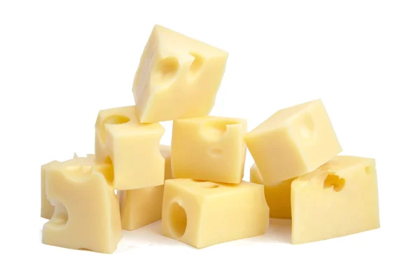 Des morceaux parfaits de fromage suisse. XXL — Photo