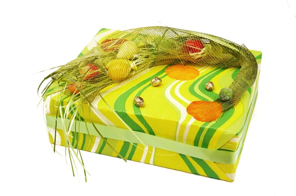 Ornament Celebratory Gift Box. XXL — Stock Photo, Image