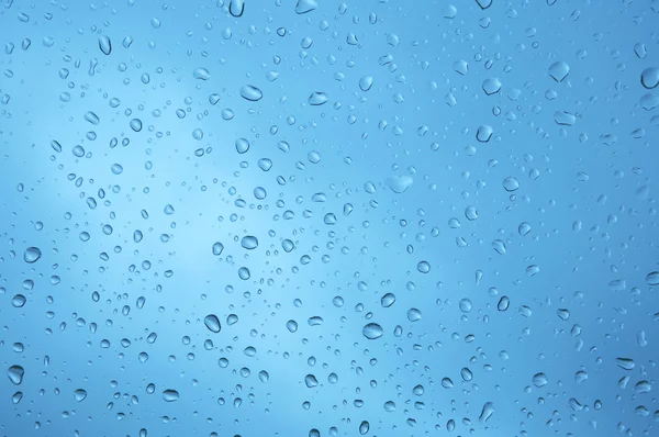 Gotas de água na janela de vidro. XXL — Fotografia de Stock