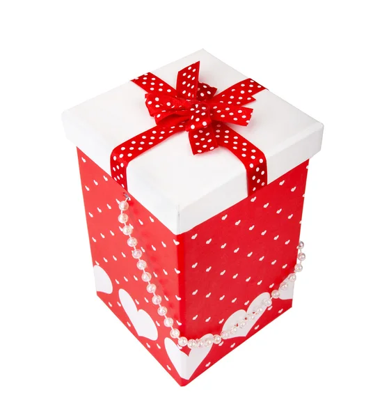 Подарочная коробка с сердечками. XXL — стоковое фото