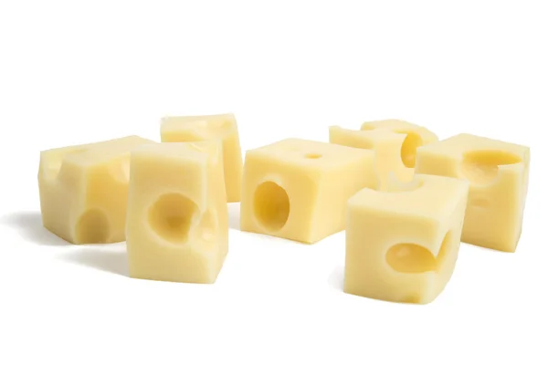 Идеальные кусочки швейцарского сыра. XXL — стоковое фото