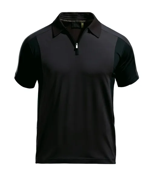 Black polo t-shirt — Stock Photo, Image