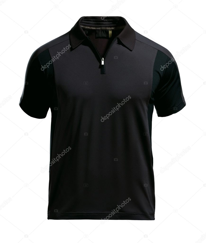 Black polo t-shirt