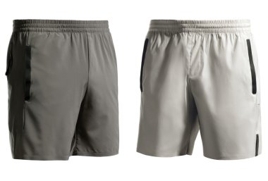 Sports shorts isolated on white + clipping path clipart