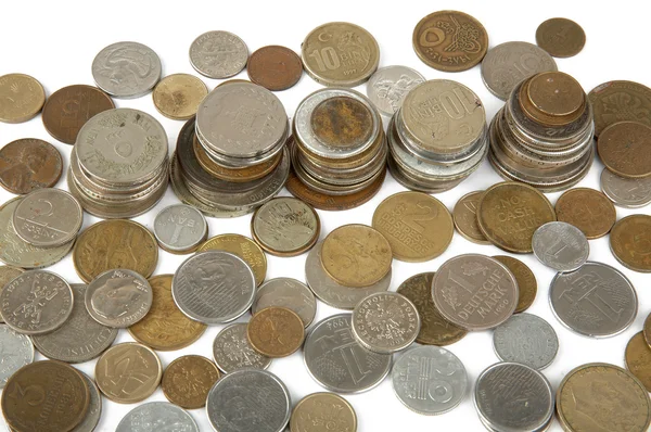 stock image Old Coins of different countries