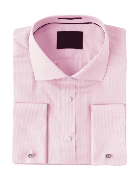 A camisa rosa combinada em um fundo branco — Fotografia de Stock