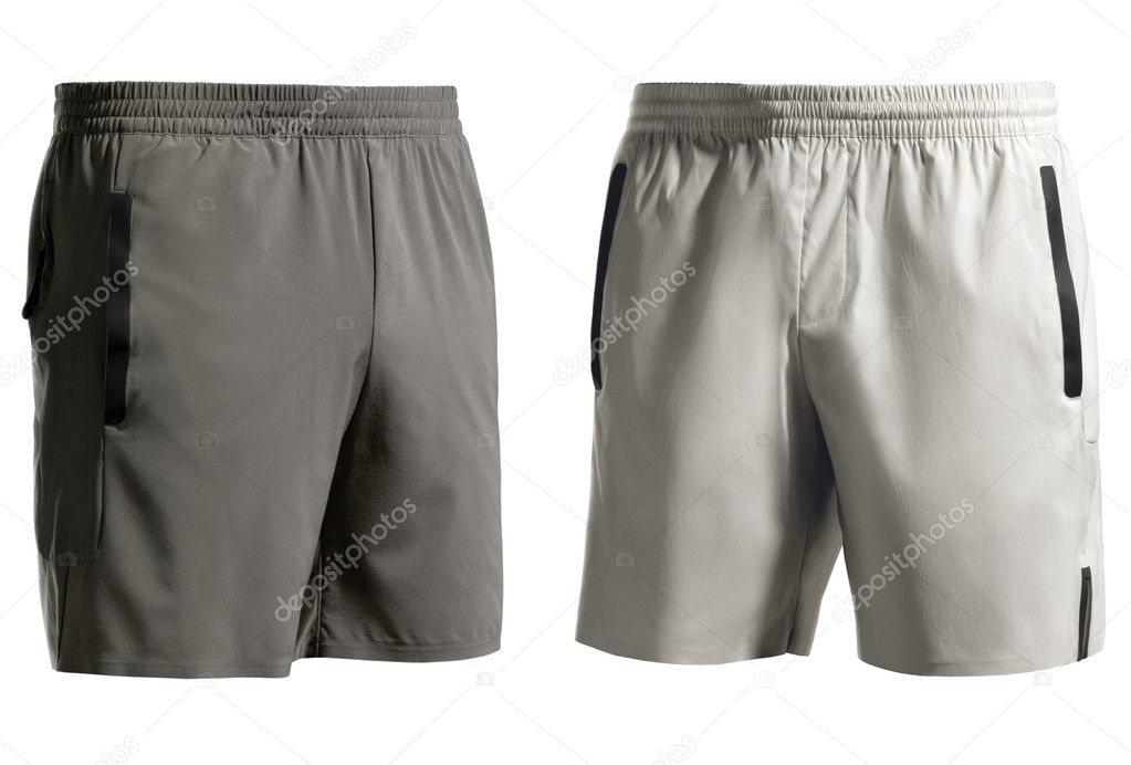 Sports shorts isolated on white + clipping path