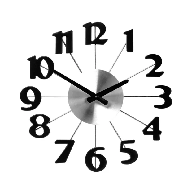 Ícone do relógio de parede isolado no fundo branco — Fotografia de Stock