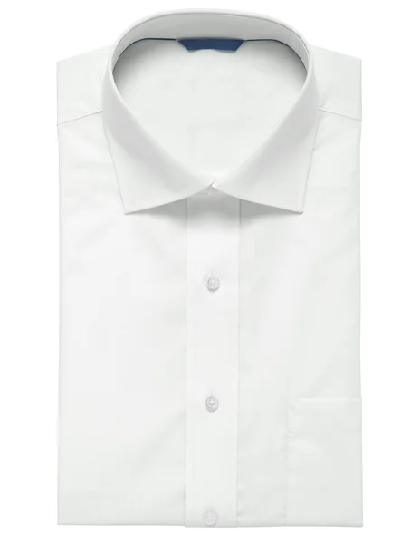 Комбинированная белая рубашка и манжеты на белом фоне — стоковое фото