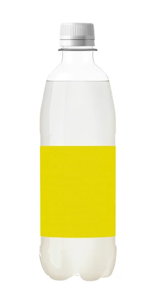 Пляшкова вода ізольована на білому тлі — стокове фото