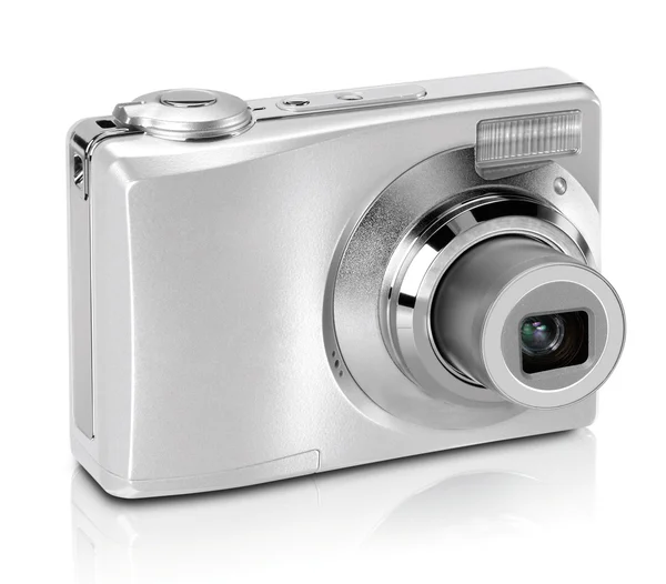 Digitale camera geïsoleerd op witte achtergrond — Stockfoto