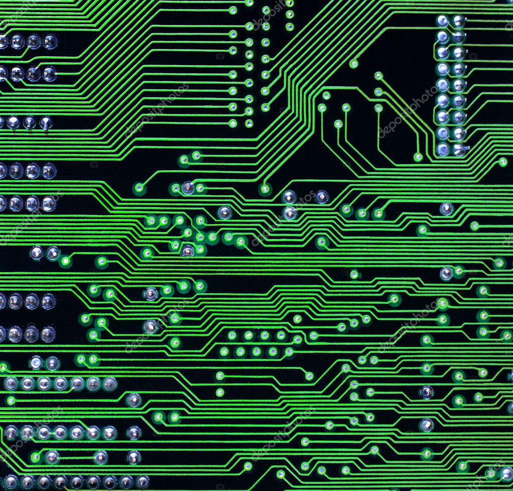 stock photo close up of puter circuit