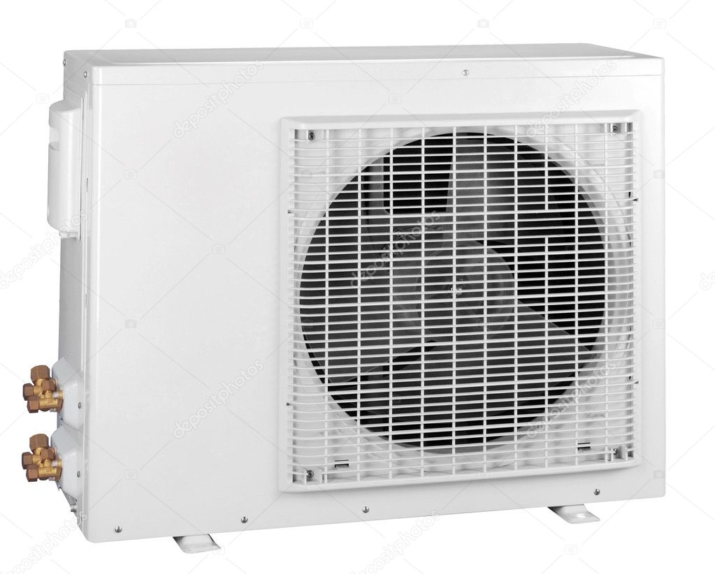 Air conditioner isolated with clipping path