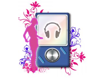 Mp4 player clipart