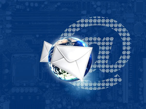 Глобальная электронная почта — стоковый вектор