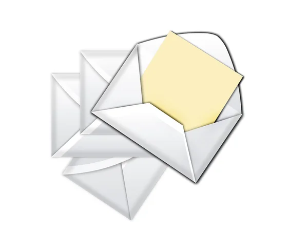 Pack of envelopes — Stock Vector