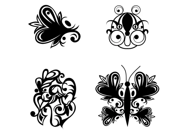 Samples tatoo images — Stock Vector