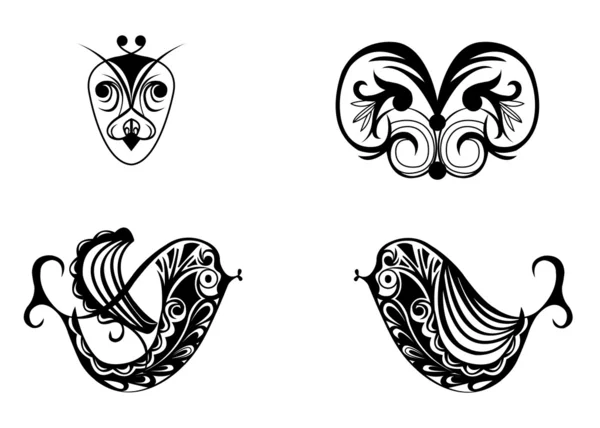 Samples tattoo images — Stock Vector