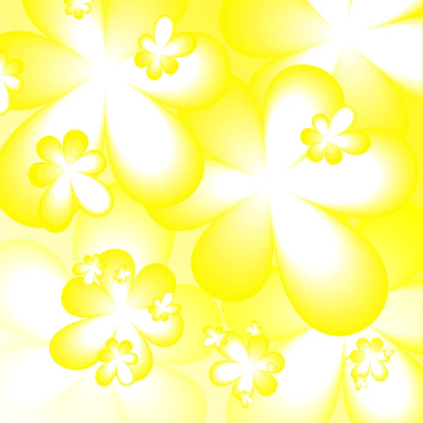 黄色の花の背景 — ストックベクタ