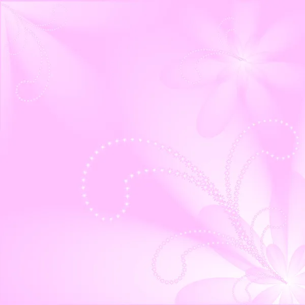 明るいピンクの花の背景 — ストックベクタ