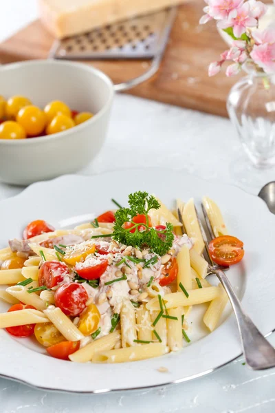 Heerlijke pasta schotel — Stockfoto