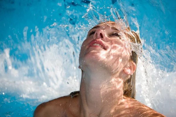 stock image Waterfall girl