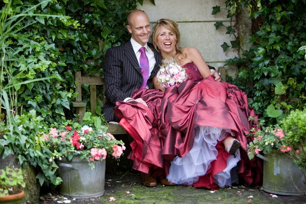 Matrimonio divertente — Foto Stock