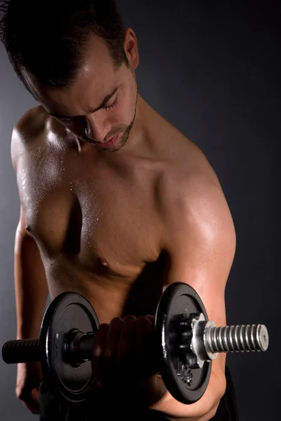 Ejercicios de bíceps —  Fotos de Stock