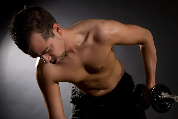 Ćwiczenia na triceps — Zdjęcie stockowe