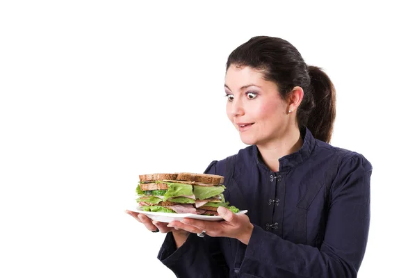 Love my sandwich — Stock Photo, Image
