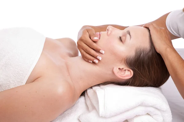 Fazer uma massagem — Fotografia de Stock