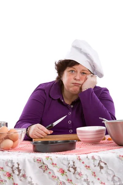 Tired chef — Stock Photo, Image