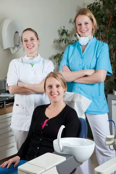 Стоматолог команди — стокове фото